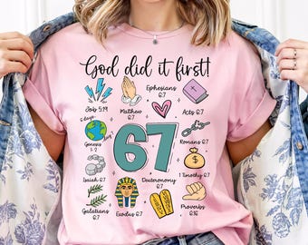 God Did It First Christian 67 PNG, Funny Six Seven Meme Digital, Instant Download