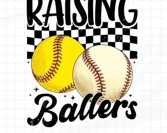 Baseball Mom Svg, Raising Ballers Softball Mom Life, Game Day Sports Mama digitale download