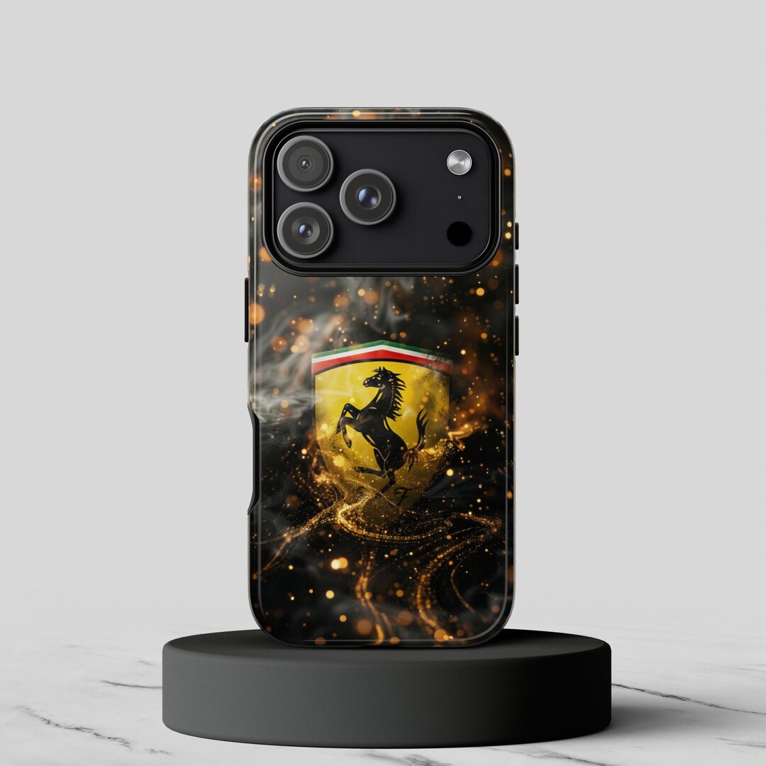 Black Gold Racing Phone Case – Italian Supercar Style Luxury Cover for ...