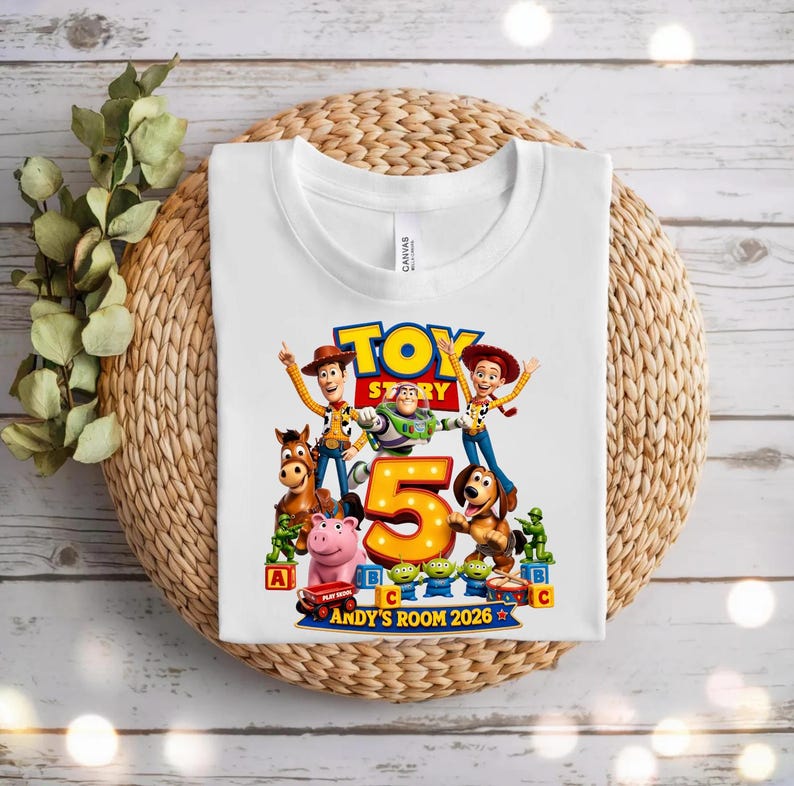 Toy Story 5 Shirt | Woody Buzz Lightyear Apparel | Kids Adults Tee image 2