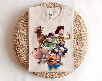 Toy Story Friends T-shirt, Woody and Buzz Shirt, Disney Pixar Themed Party Tee, Kids and Adult Gift, Disney Merch.