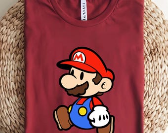 Super Mario T-shirt, Super Mario Bros Tee, Gamer Gift, Kids Video Game Shirt, Nintendo Fan T-shirt, Retro Gaming Gift.