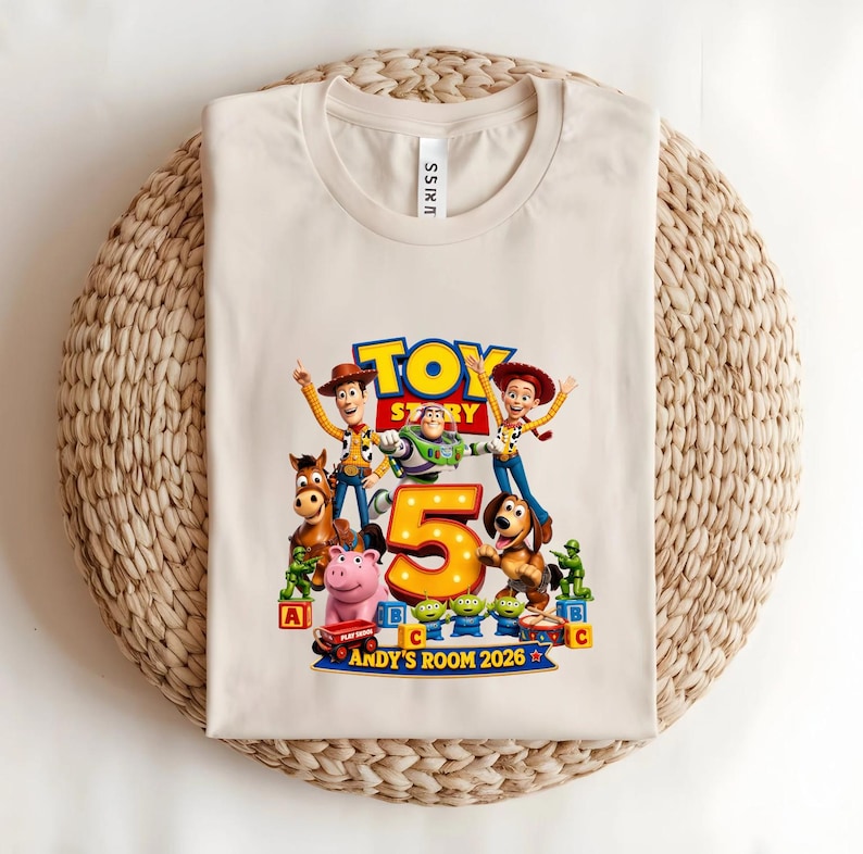 Toy Story 5 Shirt | Woody Buzz Lightyear Apparel | Kids Adults Tee image 3