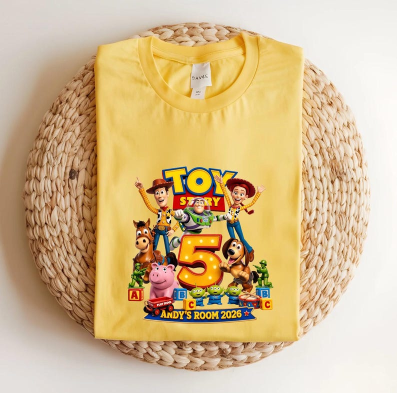 Toy Story 5 Shirt | Woody Buzz Lightyear Apparel | Kids Adults Tee image 6