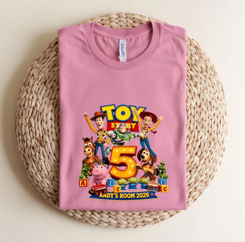 Toy Story 5 Shirt | Woody Buzz Lightyear Apparel | Kids Adults Tee image 1