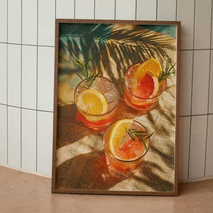 Citrus Hour – Summer Cocktail Art Poster