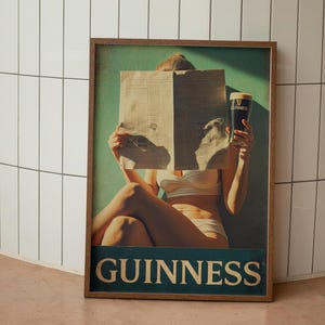 Morning Read – Retro Guinness Print image 1