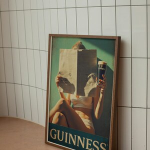 Morning Read – Retro Guinness Print image 2