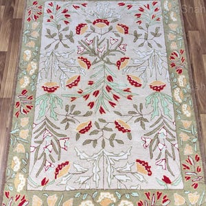 PB Adeline Traditional Oriental Style Handmade Tufted 100% Woolen Area Rugs & Carpets Bedroom Living Room 8x10ft, 9x12ft, 10x14ft Carpet