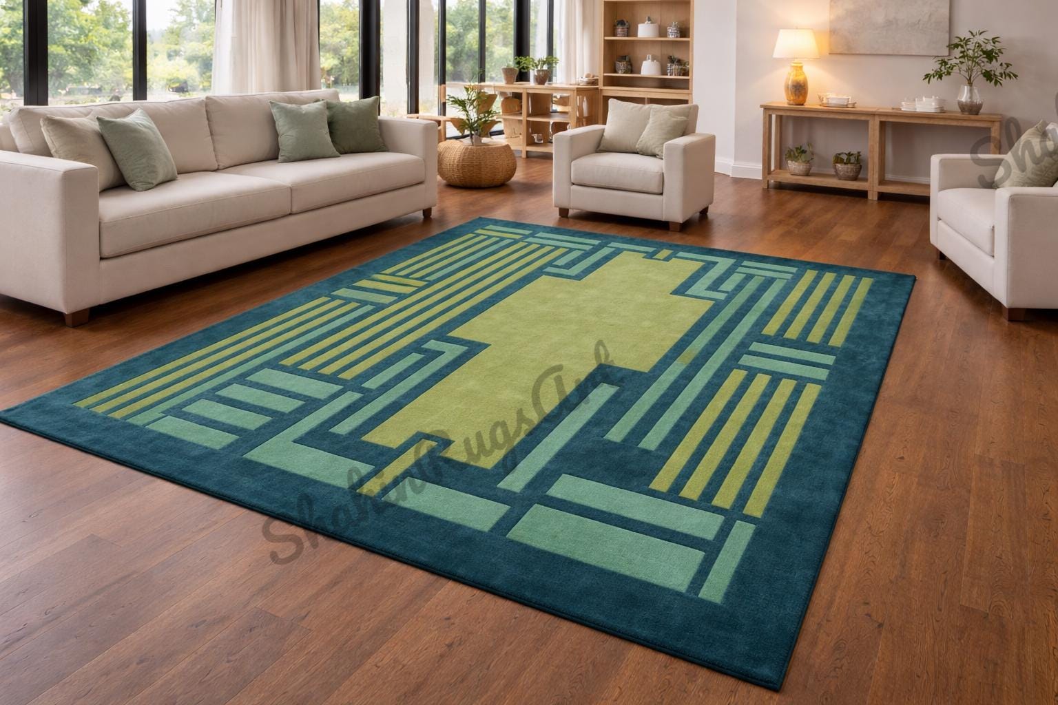Frank lloyd wright style rugs - Etsy 日本