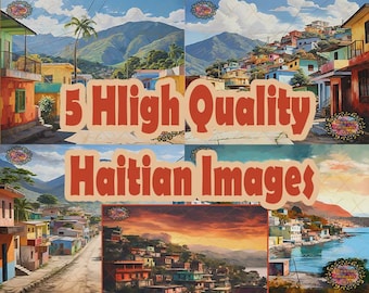 Petionville Haiti Art Prints, Caribbean Cityscapes (Digital Download)