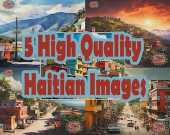 Petionville City, Haiti, Haitian Art, Haitian Painting, Haitian Art Prints, Haitian Digital Download, Haitian Prints, Caribbean Art Prints