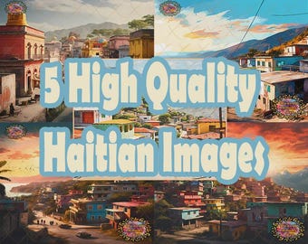 Petionville City, Haiti, Haitian Art, Haitian Painting, Haitian Art Prints, Haitian Digital Download, Haitian Prints, Caribbean Art Prints