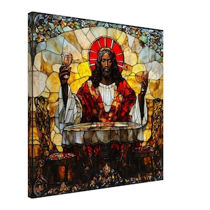 Black Jesus Canvas Wall Art, African American Christian Decor, Afrocentric Religious Artwork, Spiritual Home Decor, Christian Wall Art