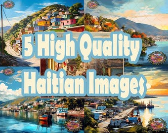 Petionville Haiti Art, Caribbean City Prints (Digital Download)