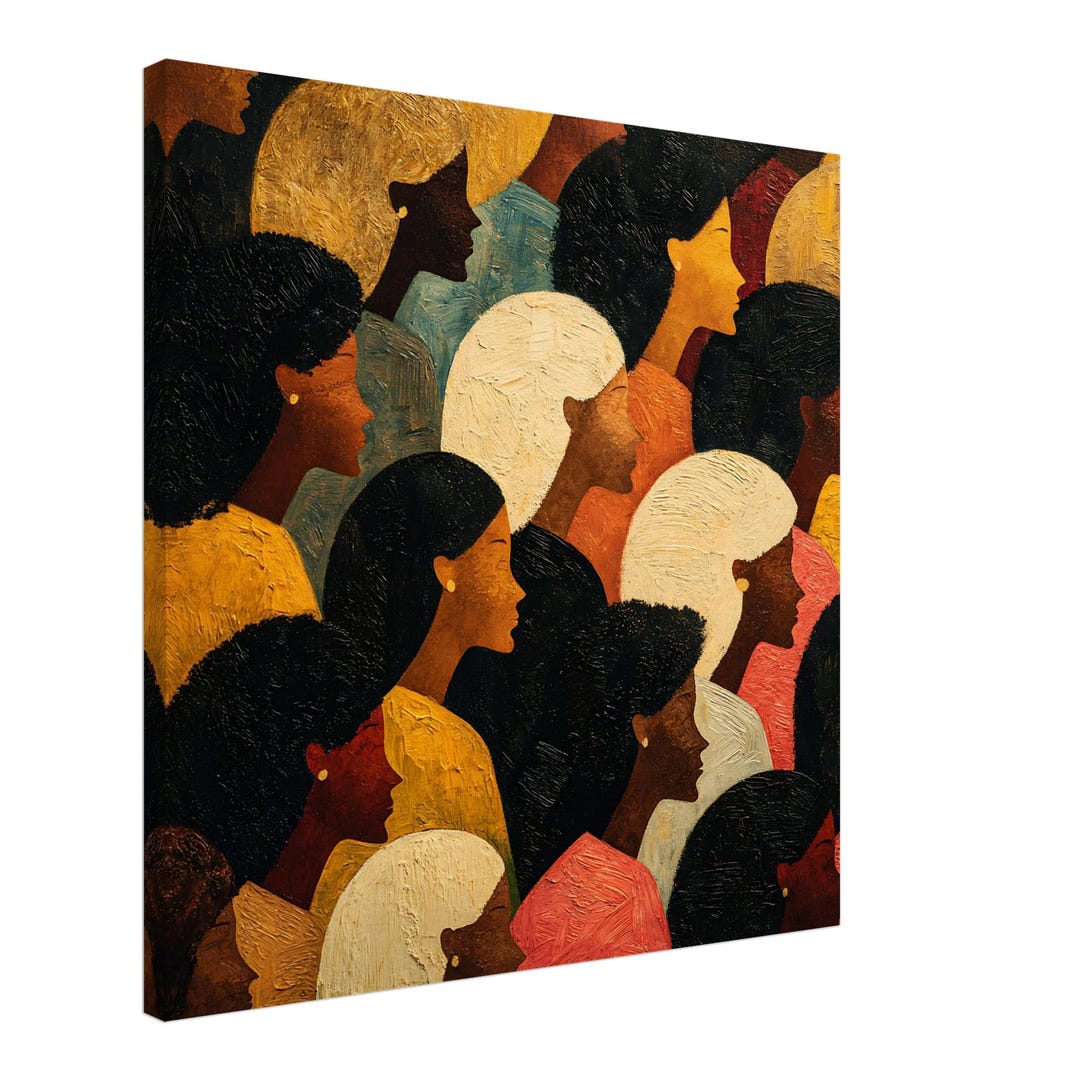 Black Women Unity Canvas Art Print, African American Wall Decor ...