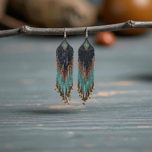 Glass Seed Bead Vintage Boho Handcrafted Tassel Earrings Women Daily Wear Gift All Seasons