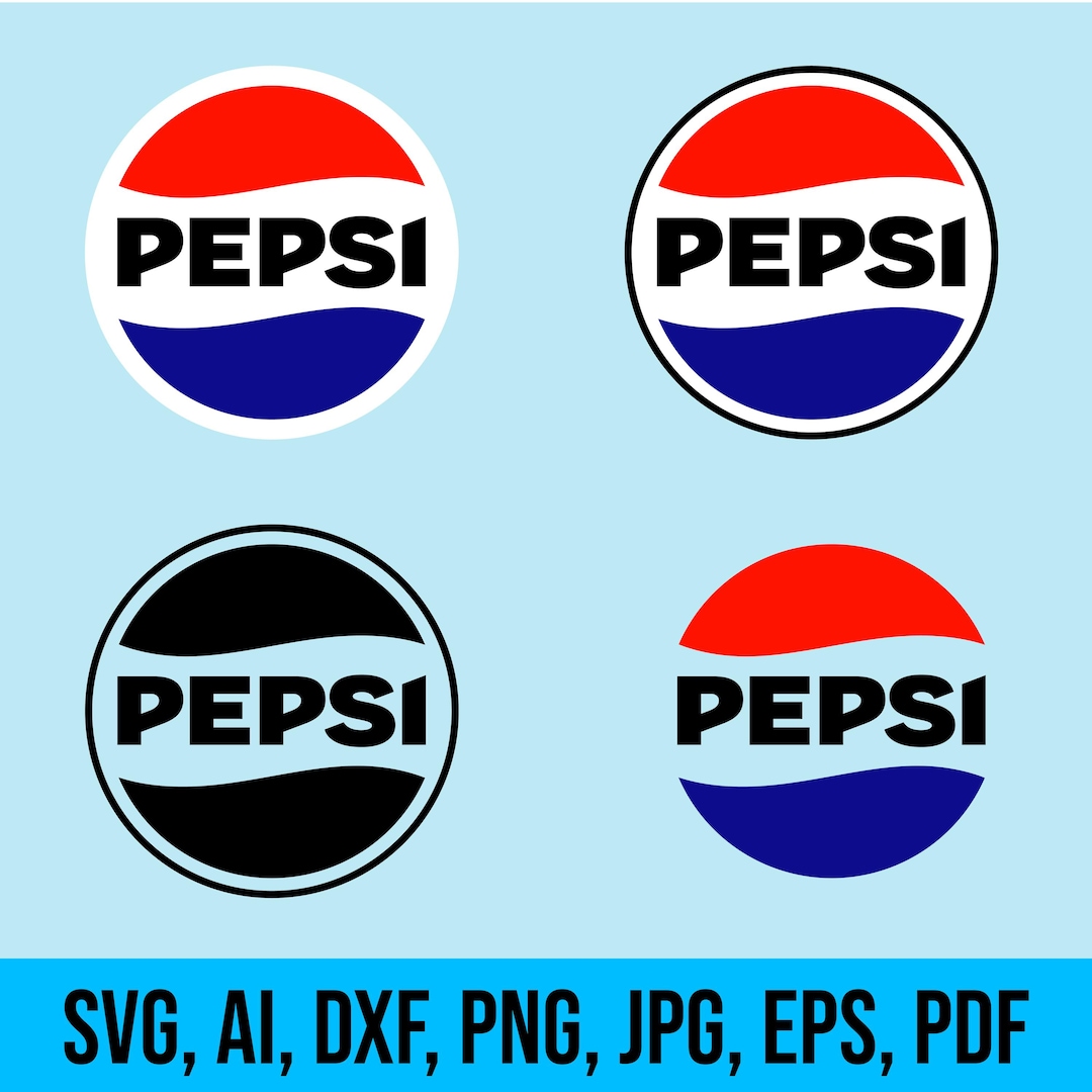 Pepsi Icon Pattern Pepsi Logo SVG, Png, Eps, Dxf, Vector Files for Cricut, Silhouette ...