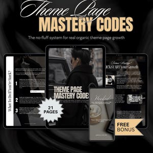 Theme Page Mastery Codes - MRR & PLR Rechte (Digitaler Download)