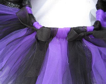 Purple  Black Tutu - Girls, Toddlers, Infants Photo Prop Halloween Costume