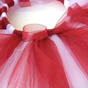 red and white striped tutu