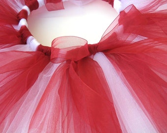 Red and White Tutu - Girls, Toddlers, Infants Photo Prop or Just for Fun