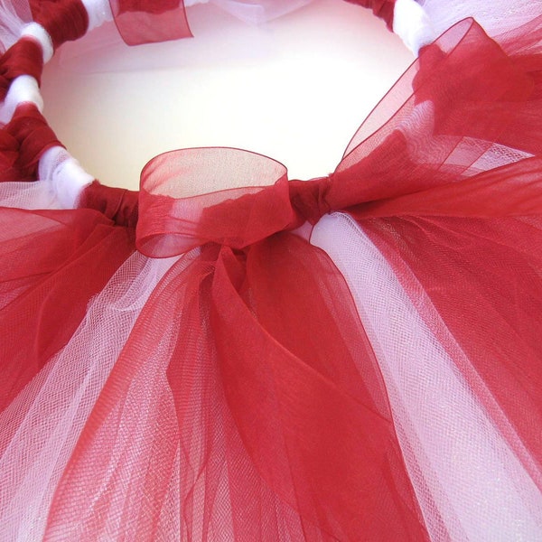 Red and White Tutu - Girls, Toddlers, Infants Photo Prop or Just for Fun