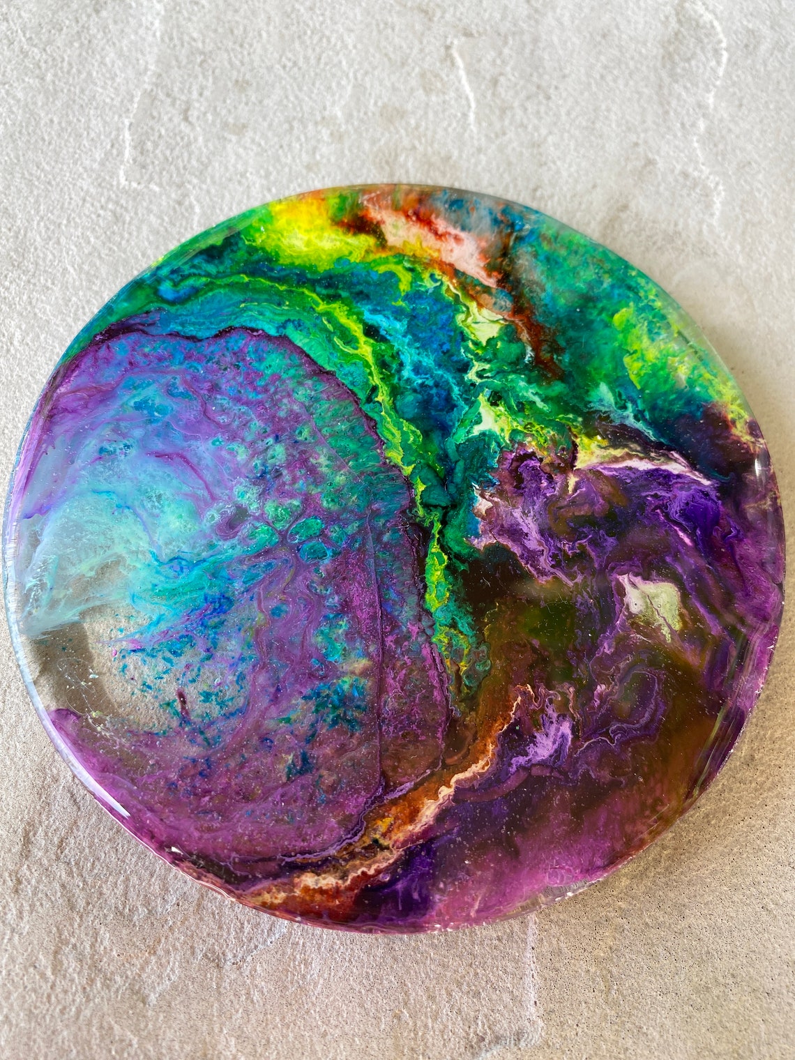 Buy Ocean Coral Inspired Epoxy Resin Coasters Set of 2 Online in India