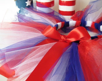 Red White and Blue Tutu - Patriotic- Girls, Toddlers, Infants Photo Prop or Just for Fun