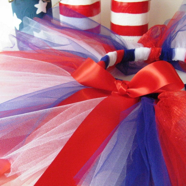 Red White and Blue Tutu - Patriotic- Girls, Toddlers, Infants Photo Prop or Just for Fun