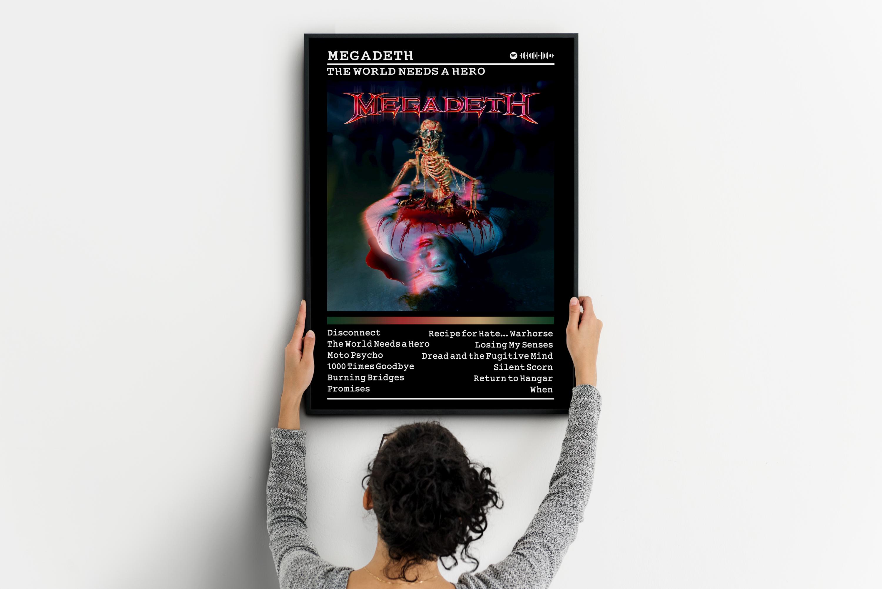 Megadeth 'the World Needs A Hero' Album Cover Art Poster - Etsy