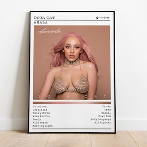 Doja Cat Poster | Amala Poster | Album Poster Prints | Wall Decor Posters | Album Cover | Rap Music Poster