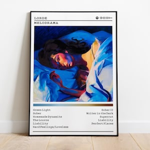 Lorde Poster | Melodrama Poster | Album Poster Prints | Wall Decor Posters | Album Cover | Pop Music Poster