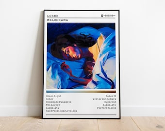 Lorde Melodrama Album Poster: Pop Music Wall Art