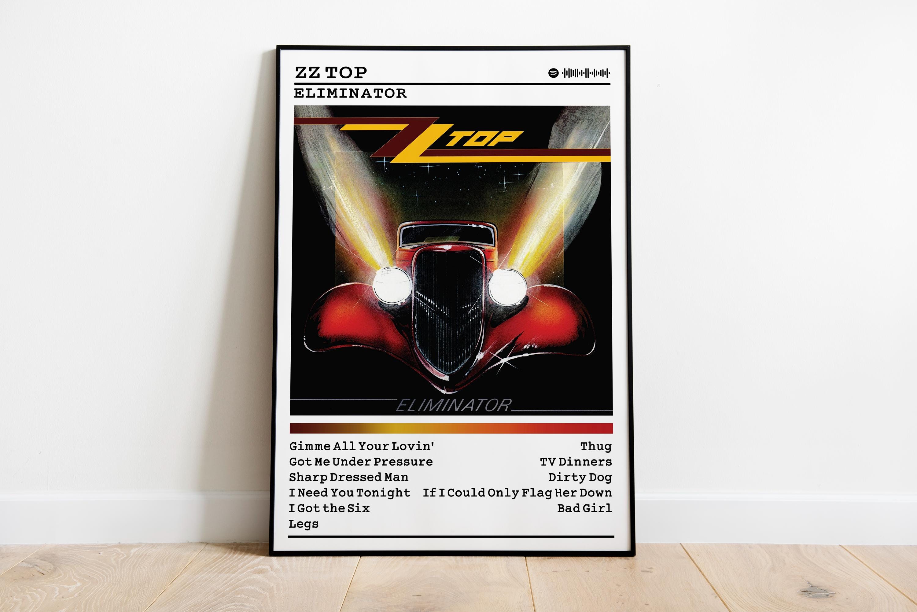 ZZ Top Eliminator Album Poster: Rock Music Wall Art - Etsy