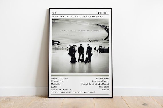 U2 All That You Can't Leave Behind Album Poster: Rock Music Wall