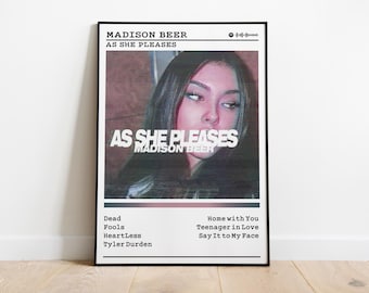 Madison Beer 'as She Pleases' Album Cover Art Poster - Etsy