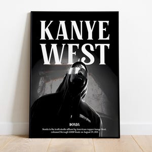 Kanye West Poster Print | Music Poster | Album Cover Poster | Wall Decor | Music Gift | Room Decor