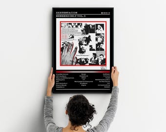 Szzmyo Poster Toile XXXTentacion Album - Décoration Murale Moderne 30x45 Cm Sans Cadre