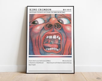 King Crimson Album Cover Poster | Music Wall Art - Etsy