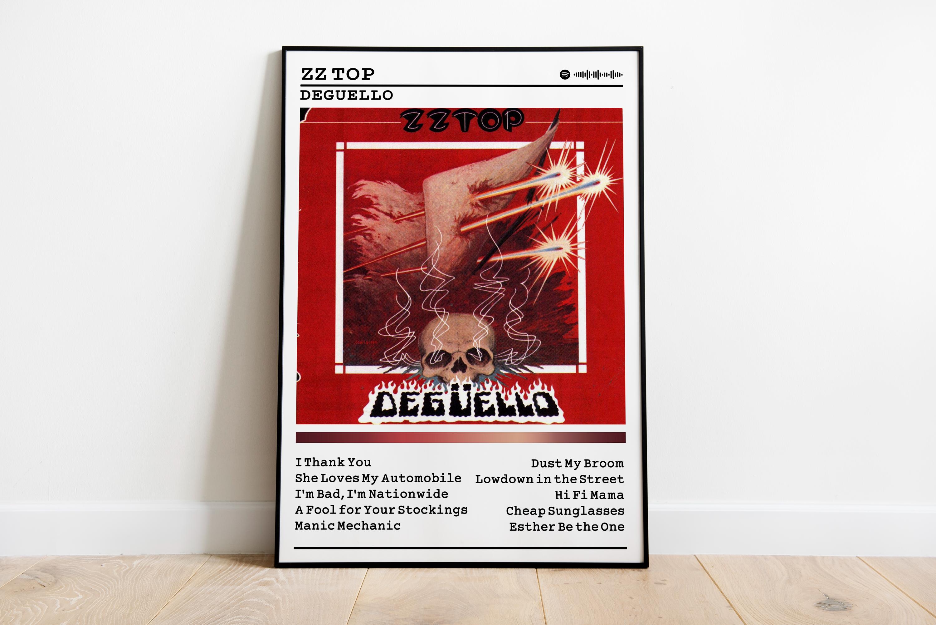 ZZ Top Degüello Album Poster: Rock Music Wall Art - Etsy