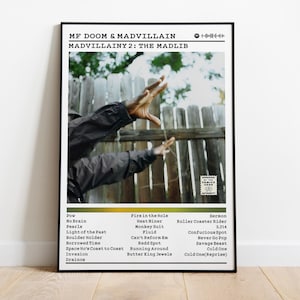 Mf Doom Poster | Madvillainy 2 The Madlib Poster | Album Poster Prints | Wall Decor Posters | Album Cover | Rap Music Poster