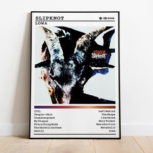 Slipknot Iowa Album Poster: Metal Music Wall Art