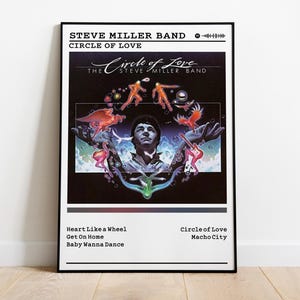 Steve Miller Band Poster | Circle Of Love Poster | Album Poster Prints | Wall Decor Posters | Album Cover | Rock Music Poster