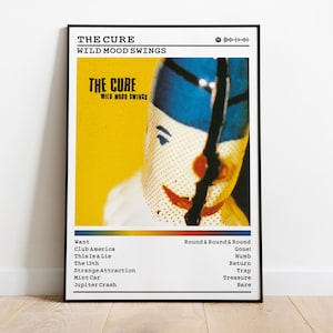The Cure Poster | Wild Mood Swings Poster | Album Poster Prints | Wall Decor Posters | Album Cover | Rock Music Poster