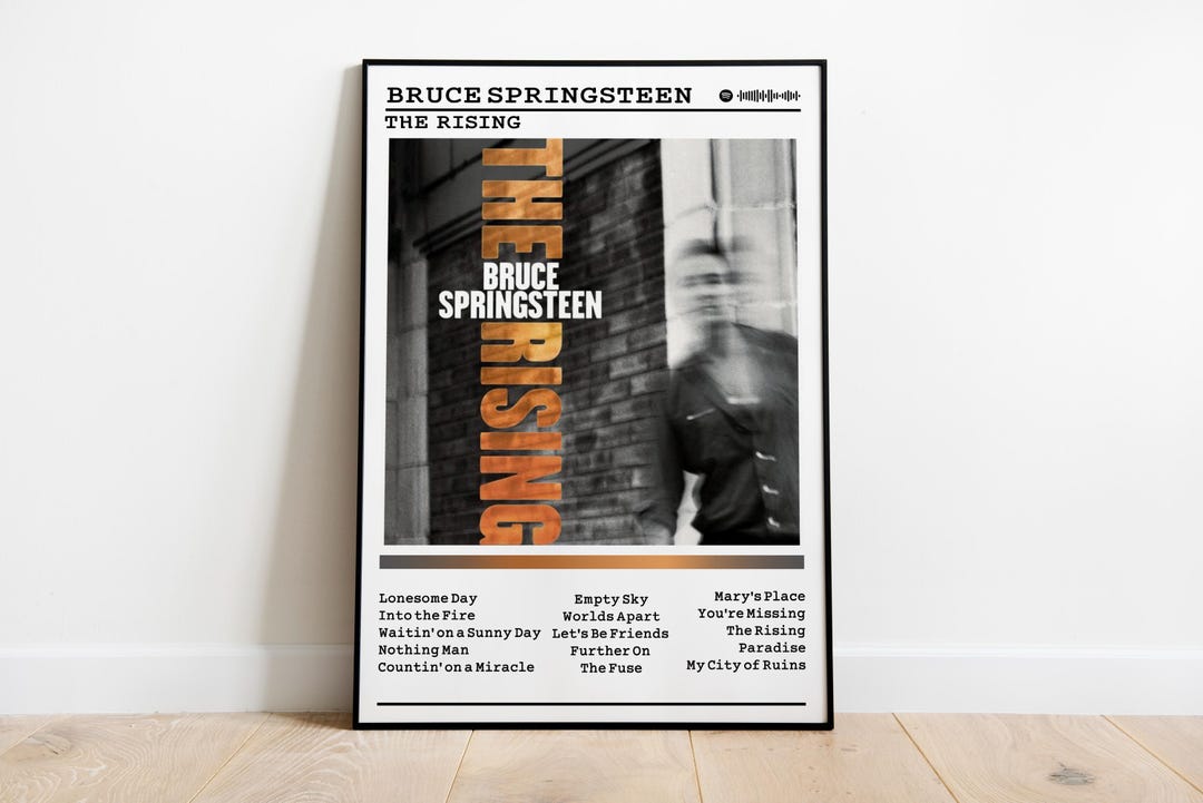 Bruce Springsteen 'the Rising' Album Poster: Rock Music Wall Art - Etsy