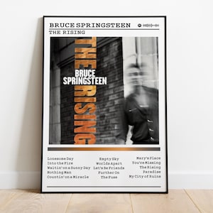 Bruce Springsteen Poster | The Rising Poster | Album Poster Prints | Wall Decor Posters | Album Cover | Rock Music Poster