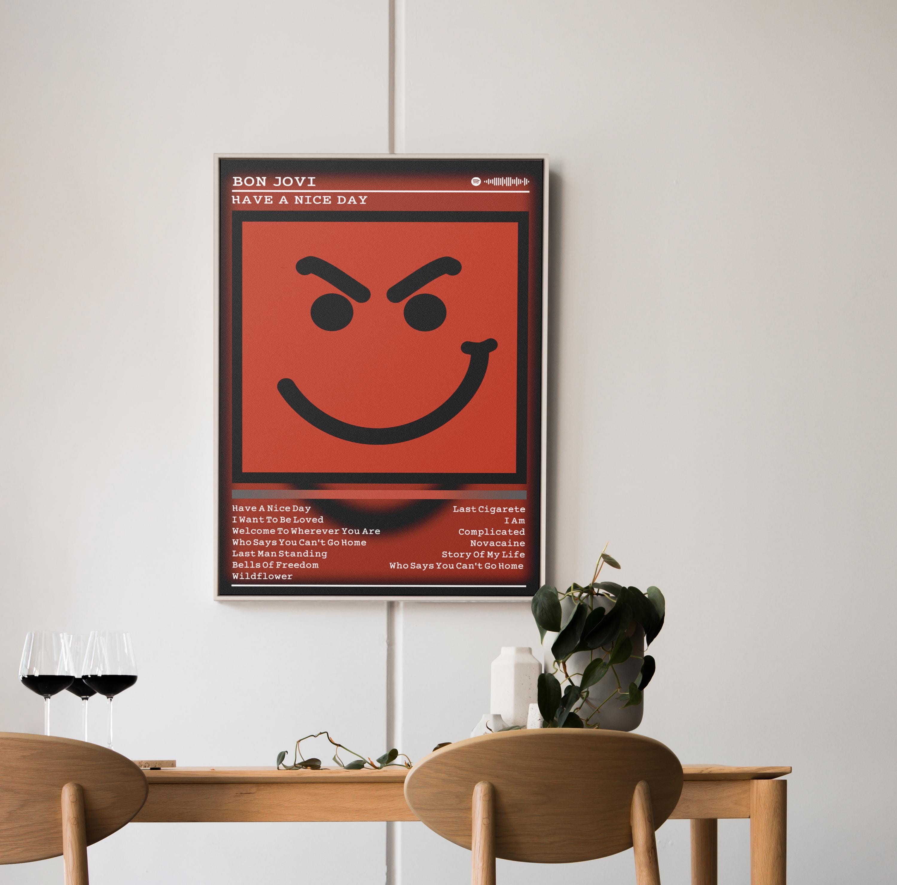 Bon Jovi 'have A Nice Day' Album Cover Poster: Rock Music Wall Art