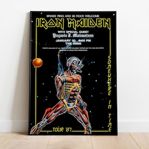 Iron Maiden Album Cover Poster: Music Wall Art Print