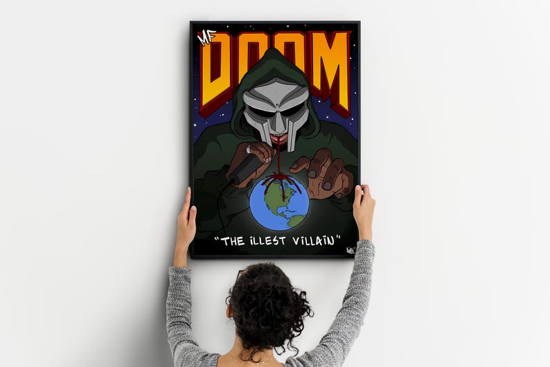 MF Doom Poster Print: Album Cover Art, Music Room Decor - Etsy